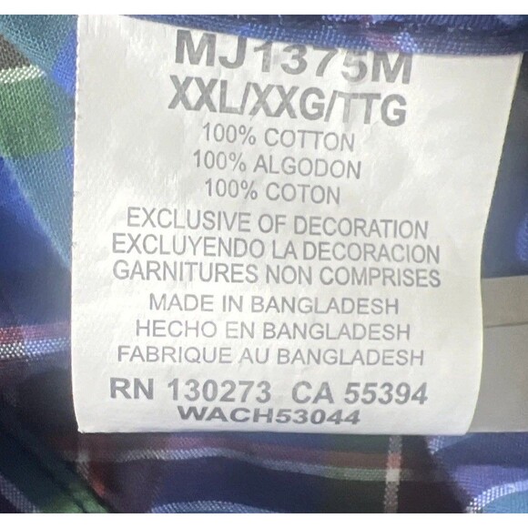 Wrangler 20X Men's XXL Competition Advanced Comfort L/S Pearl Snap Western Shirt - Picture 11 of 14